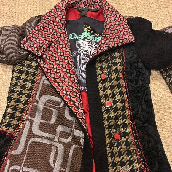 desigual coat jacket size 38 - Picture 7 of 14